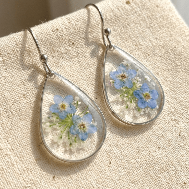 Pendientes de cristal de jardín