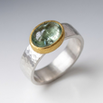 Anillo vintage Greenfield plateado