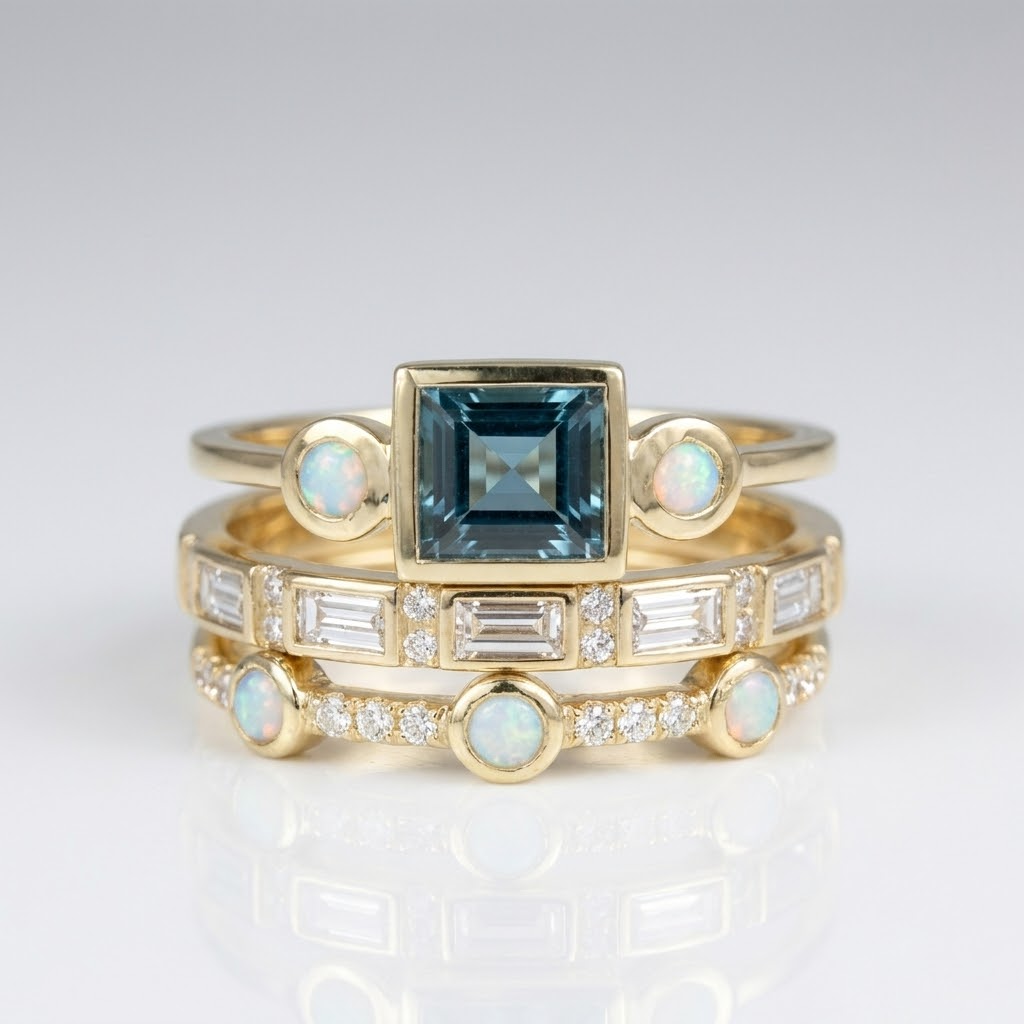Anillo multibanda de circonita