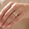 Anillo vintage de circonita – imagen 2