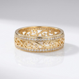 Anillo vintage de circonita