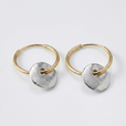 Pendientes aro de disco vintage