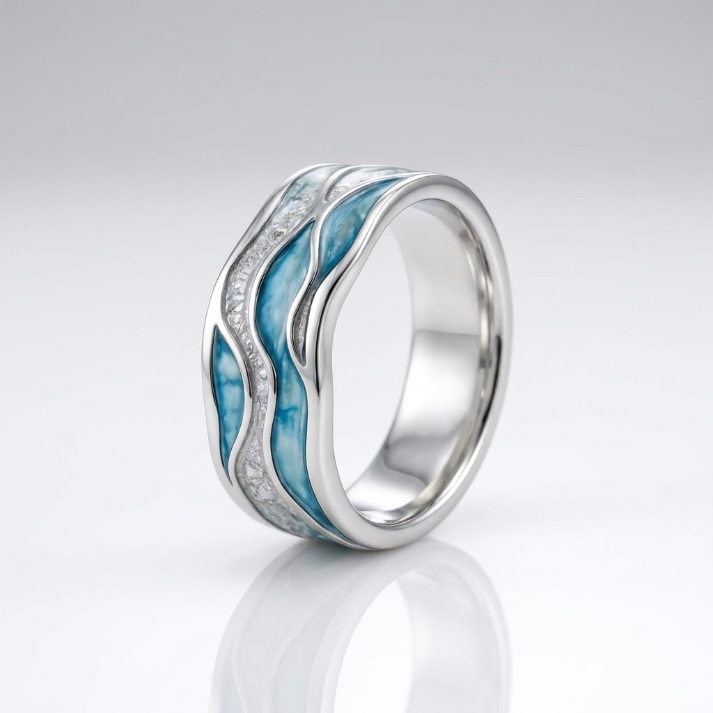 Anillo de olas del mar