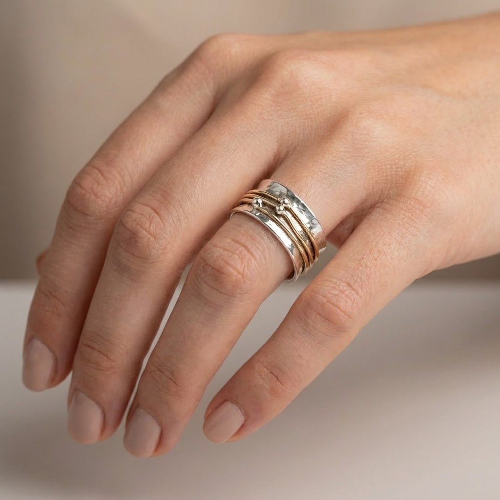 Anillo giratorio de dos tonos – imagen 2