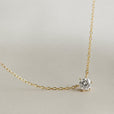 Collar de circonita dorada atemporal – imagen 2