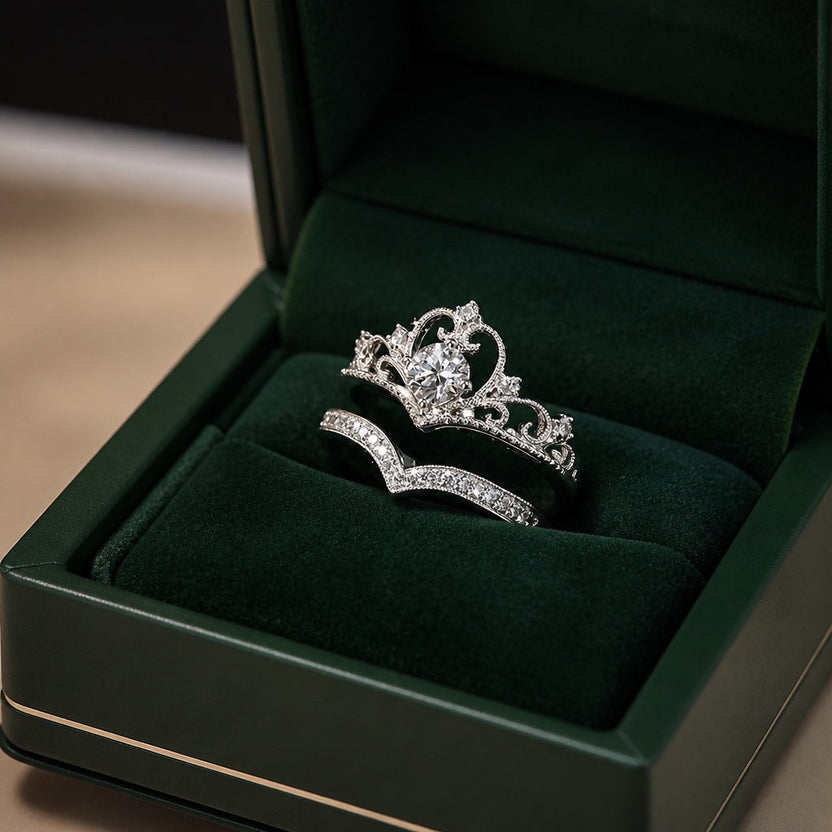 Set de anillos Corona Radiante