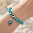Pulsera de cuentas de turquesa brillante – imagen 2
