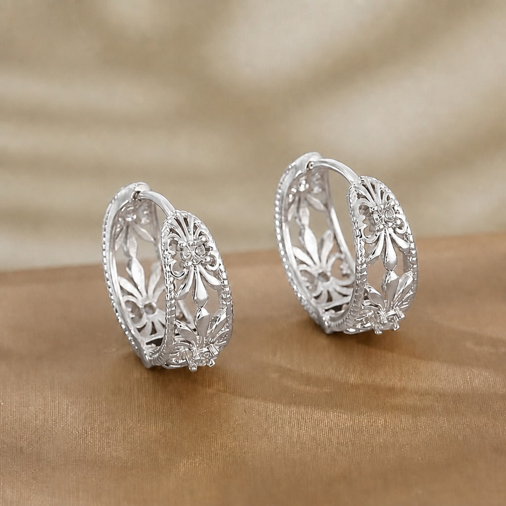 Pendientes de aro vintage de cobre – imagen 2