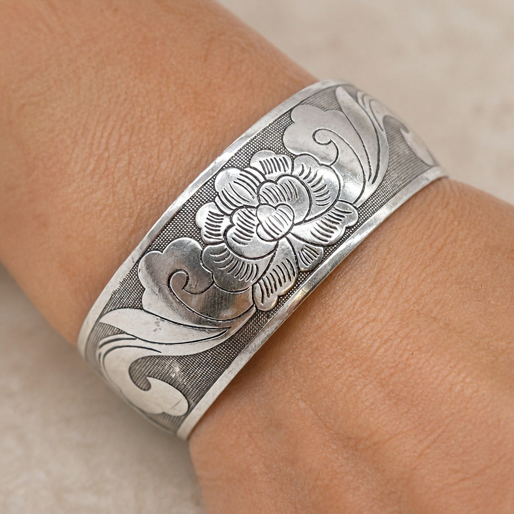 Pulsera barroca de peonía Heritage