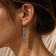 Pendientes florales vintage de cuchara