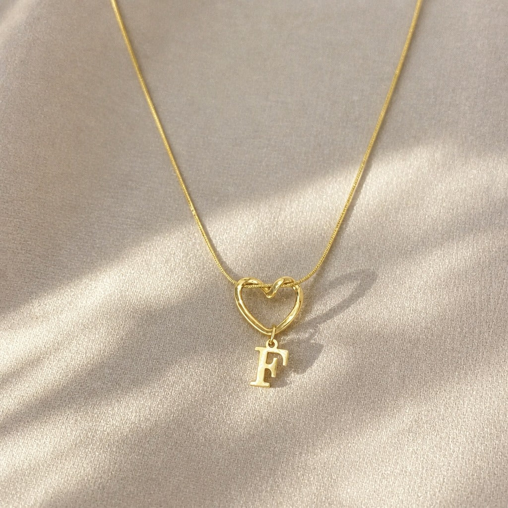 Collar inicial corazón Evermore – imagen 8