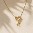 Collar inicial corazón Evermore – imagen 13