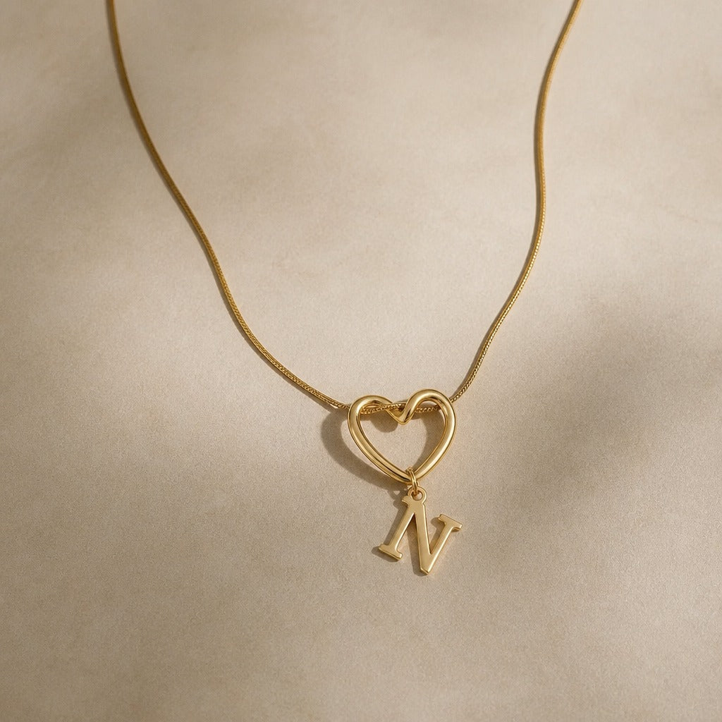 Collar inicial corazón Evermore – imagen 16