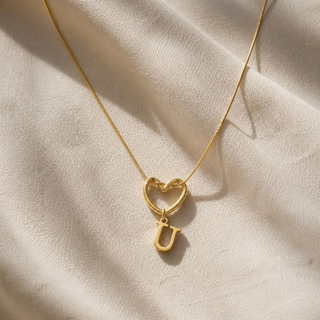 Collar inicial corazón Evermore – imagen 23