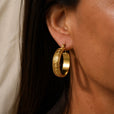 Pendientes de aro imperiales estilo griego