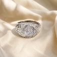 Anillo de plata premium cristalino – imagen 2
