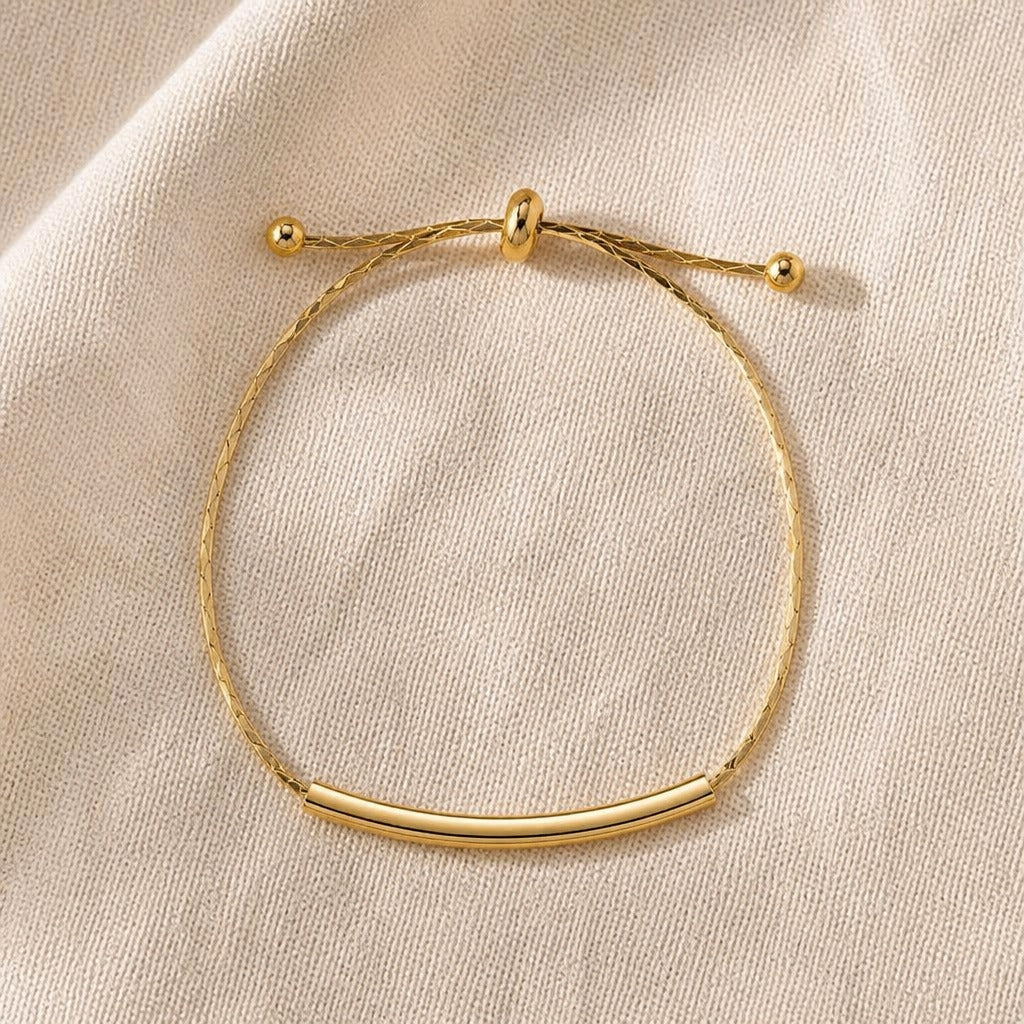 Brazalete minimalista dorado – imagen 2