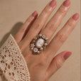 Anillo retrato de musa vintage