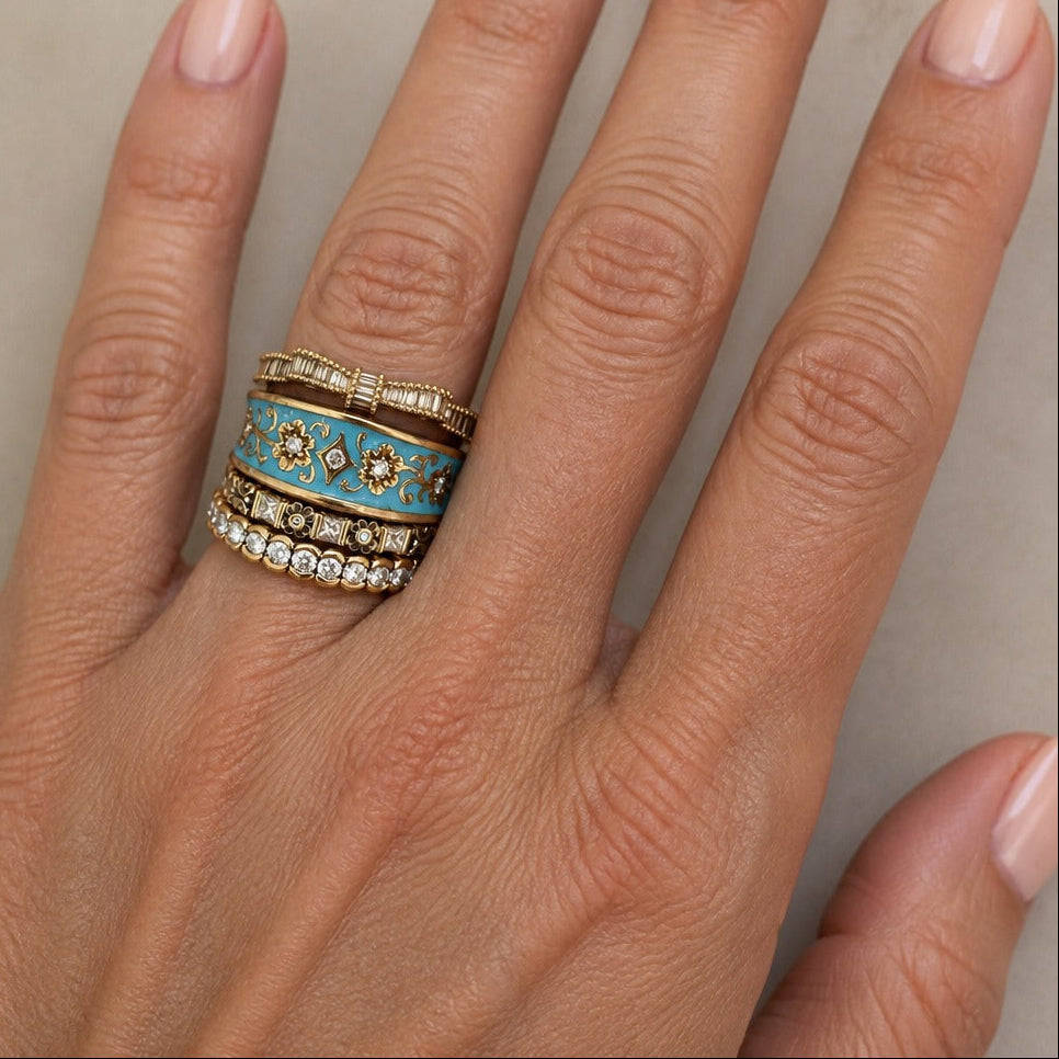 Set de anillos vintage de herencia