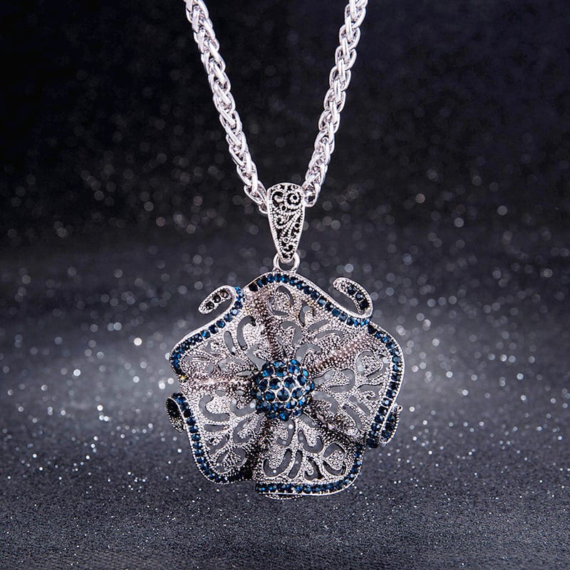 Collar con colgante de zafiro majestuoso – imagen 2