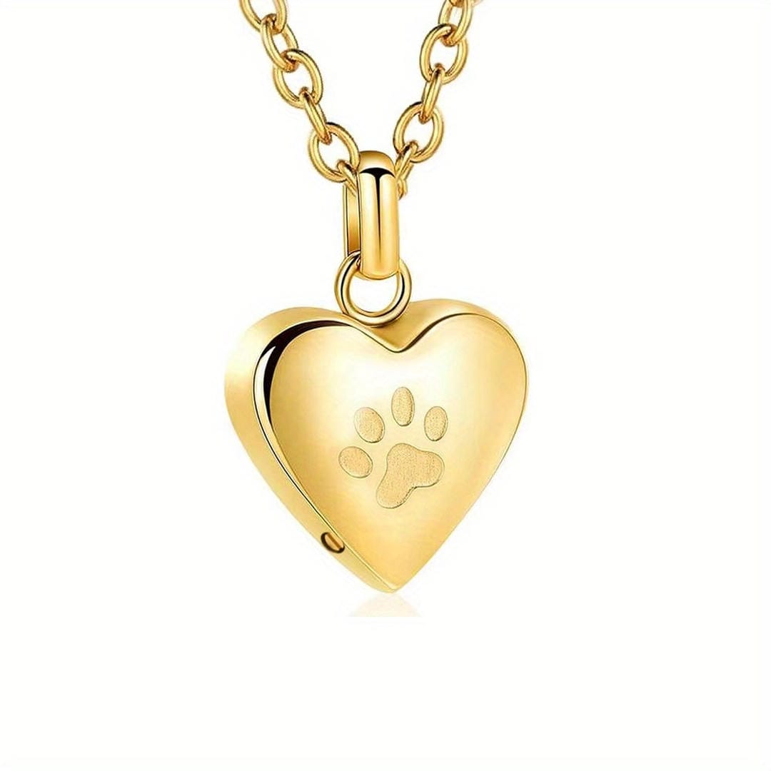 Collar con colgante de huella de amor