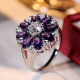 Anillo protagonista con flor real