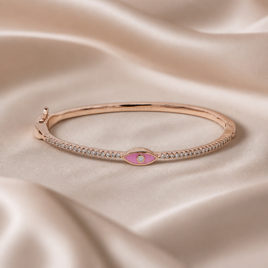 Pulsera con charms de ojo esmaltado – imagen 2