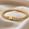 Pulsera cubana pavé brillante