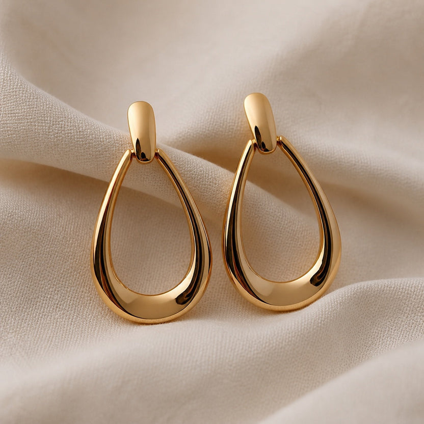Pendientes vintage geométricos colgantes