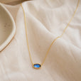 Collar de zafiro oval clásico – imagen 2