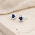 Pendientes Celestial Bloom de zafiro – imagen 2