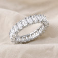 Anillo atemporal de circonita cuadrada – imagen 2