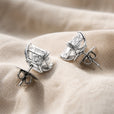 Pendientes minimalistas de cristal radiante – imagen 2
