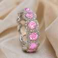 Anillo de circonita con incrustaciones brillantes – imagen 2