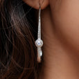Pendientes boho retro de piedra de luna – imagen 2