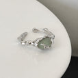 Anillo irregular de jade de lava líquida