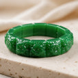 Pulsera de jade con flor de tendencia