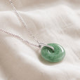 Collar circular de jade elegante – imagen 2