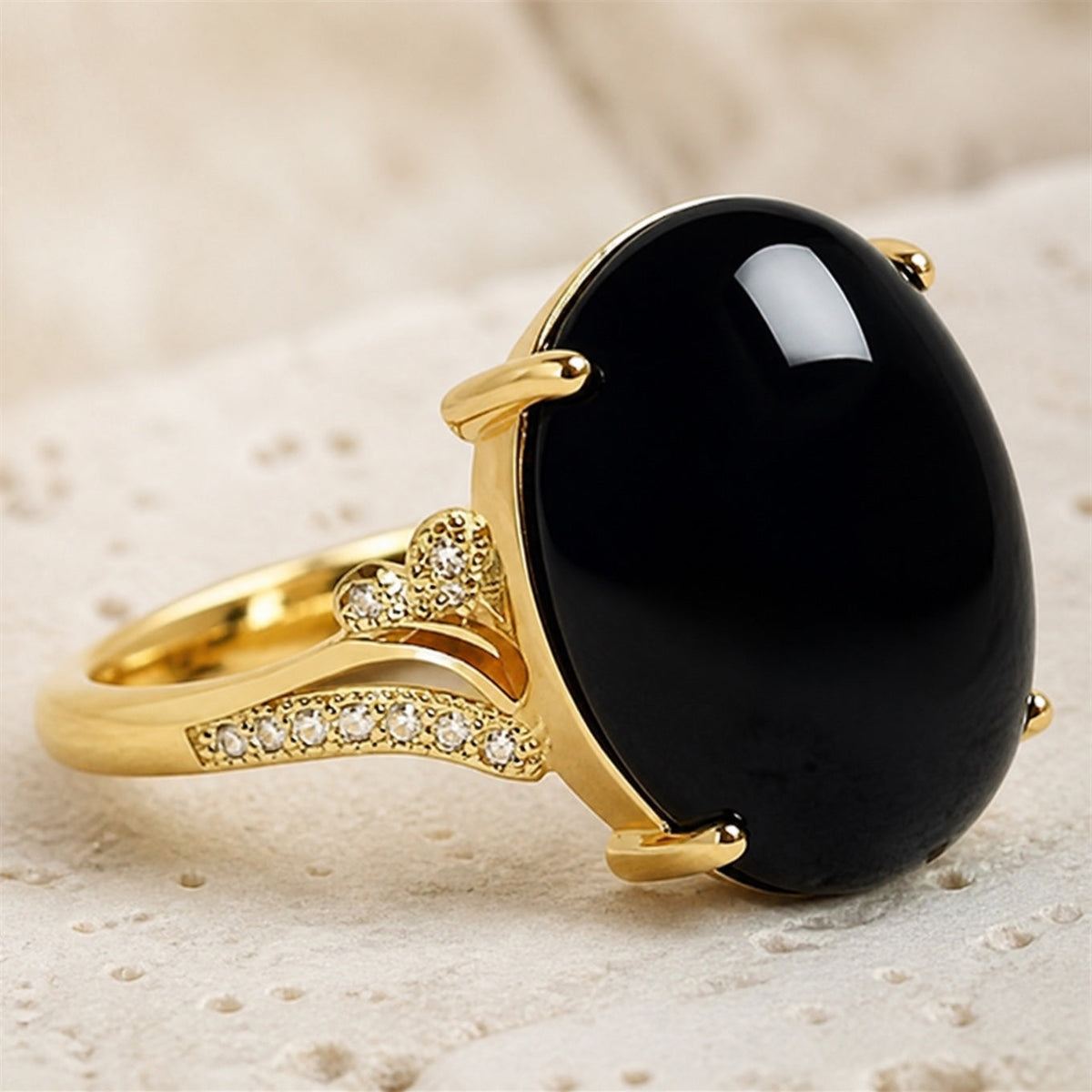 Anillo ovalado de circonita jade – imagen 4
