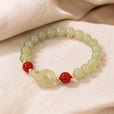 Pulsera de dijes Infinity con cuentas de jade