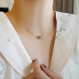 Collar delicado de cuentas de jade – imagen 2