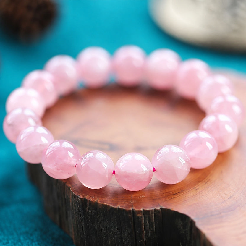 Pulsera de jade rosa de Madagascar