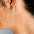 Pendientes minimalistas de aro en espiral – imagen 2