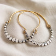 Pendientes bicolor artesanales – imagen 2