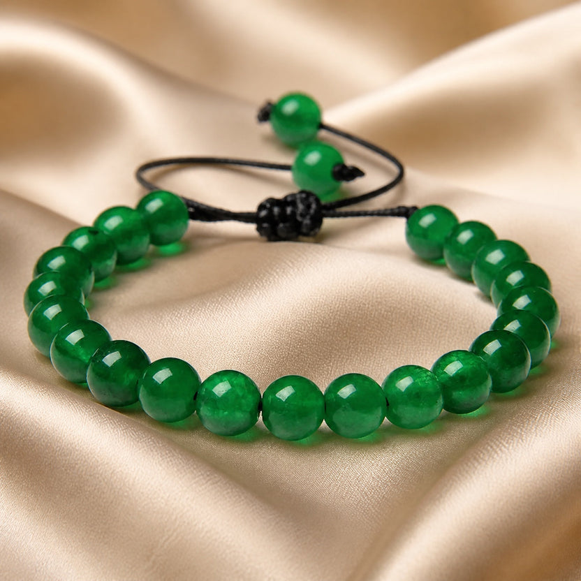 Pulsera minimalista de cordón con cuentas