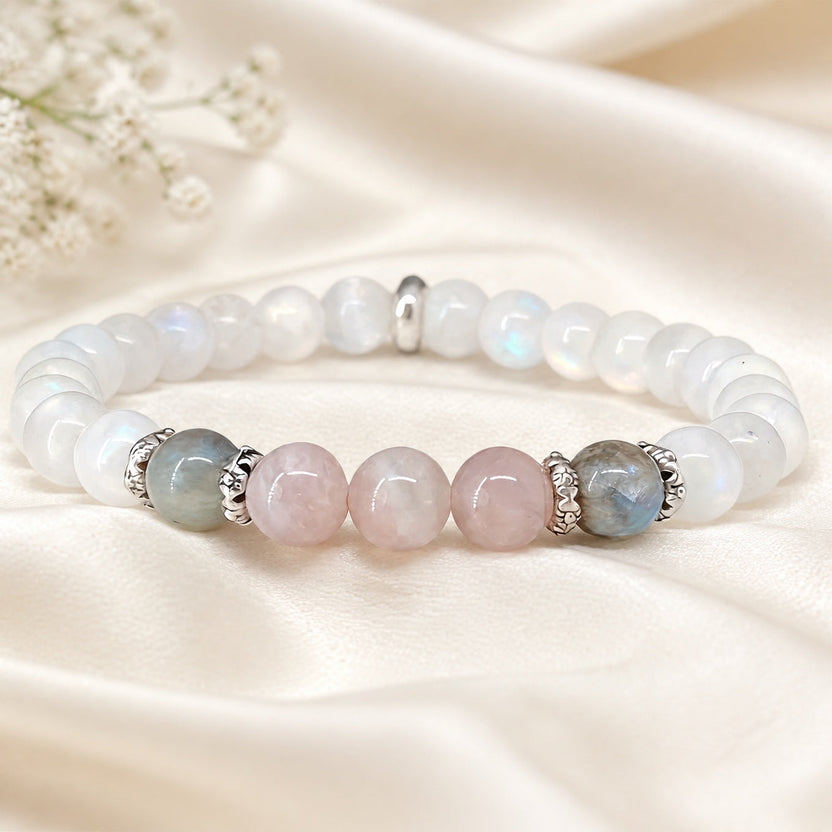 Pulsera de jade Moonlight Rose