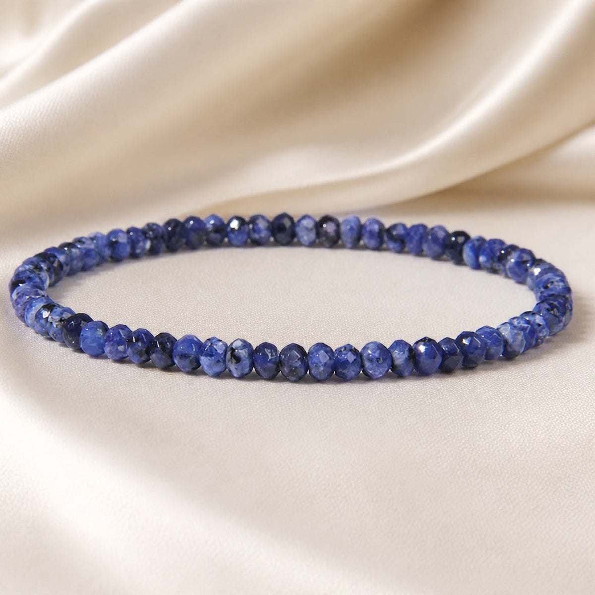 Pulsera de piedra de jade facetada – imagen 2