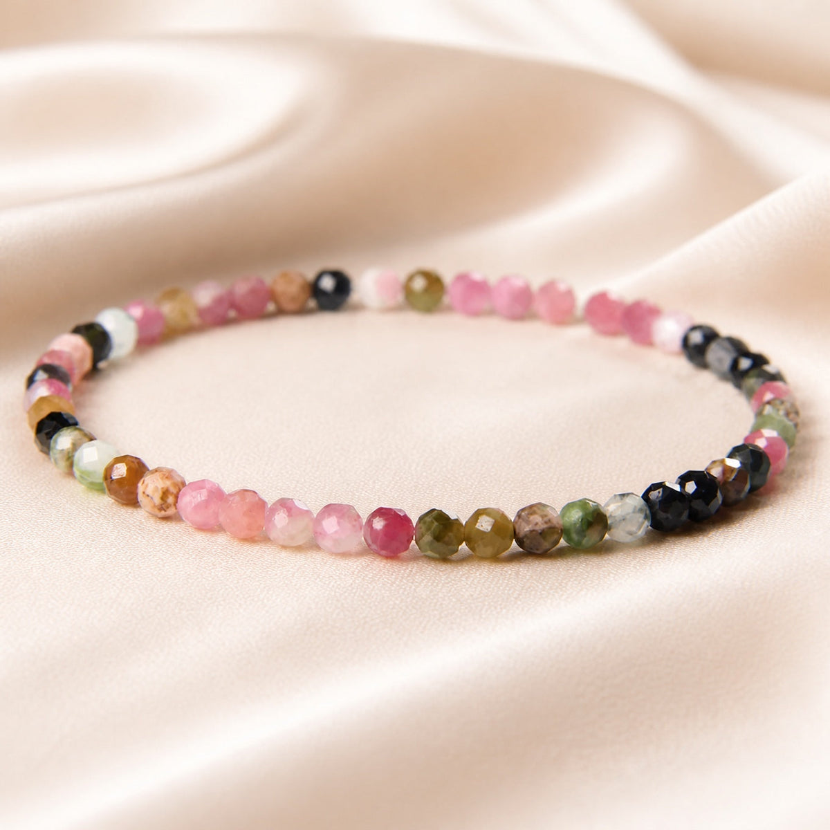 Pulsera de piedra de jade facetada – imagen 3
