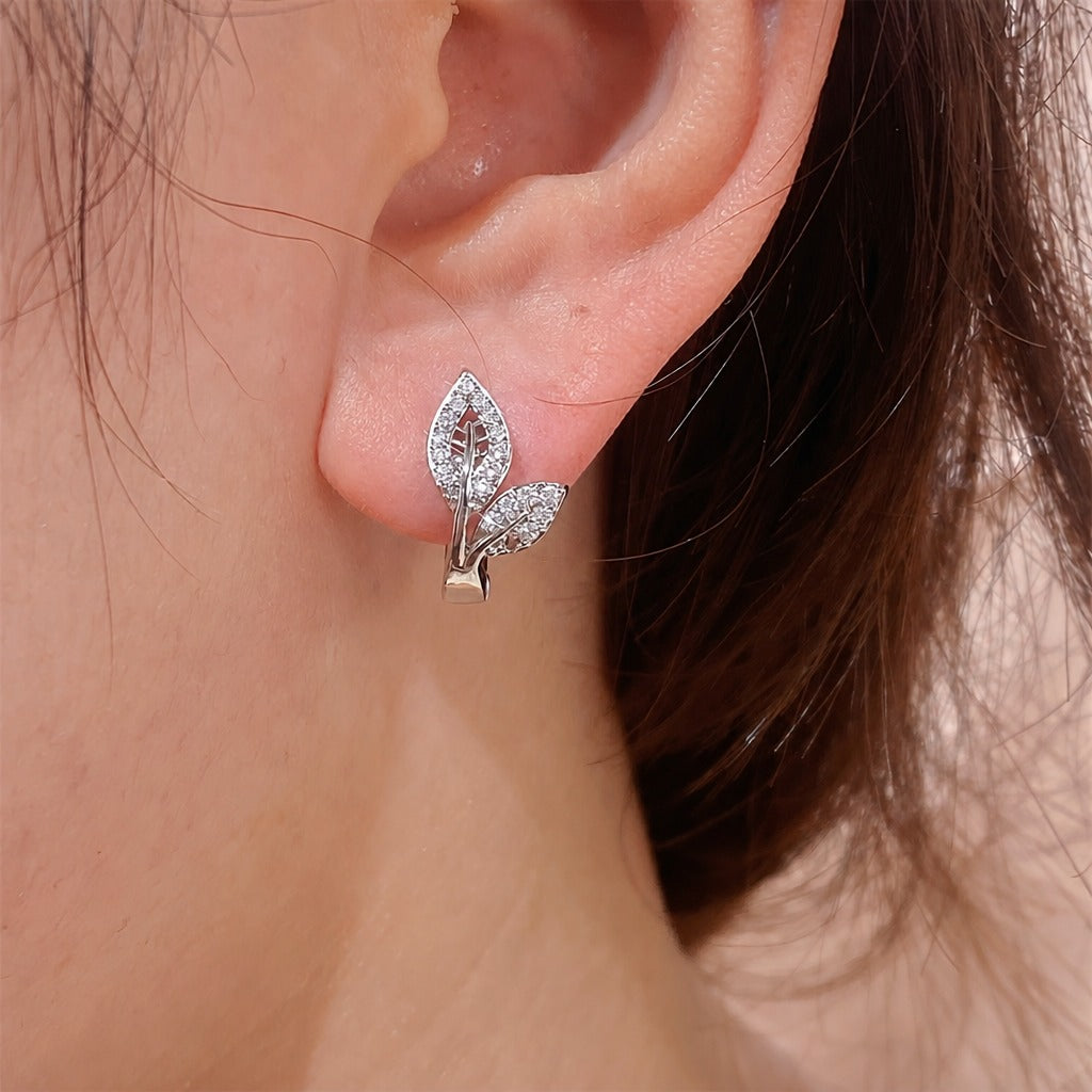 Pendientes exquisitos de hoja de moda – imagen 2