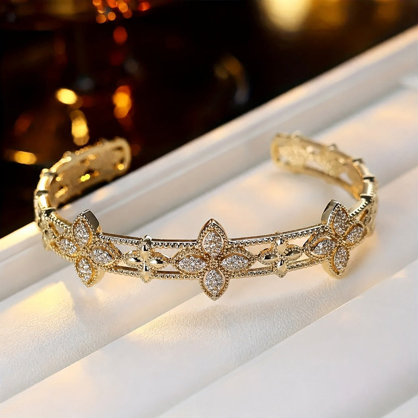 Pulsera de estilo floral regio